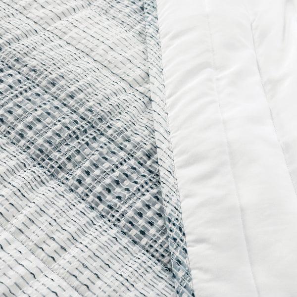 Lush Décor Yarn Dyed Textured Stripe Waffle Quilt 3 Piece Set