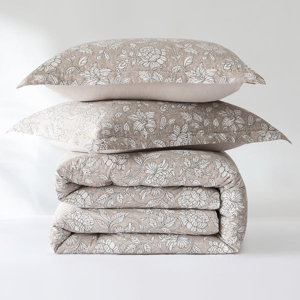 Lush Décor Zara Floral Block Cotton Comforter 8Pc Set