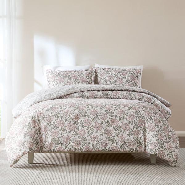 lush décor Zara Floral Block Reversible Comforter 3Pc Set