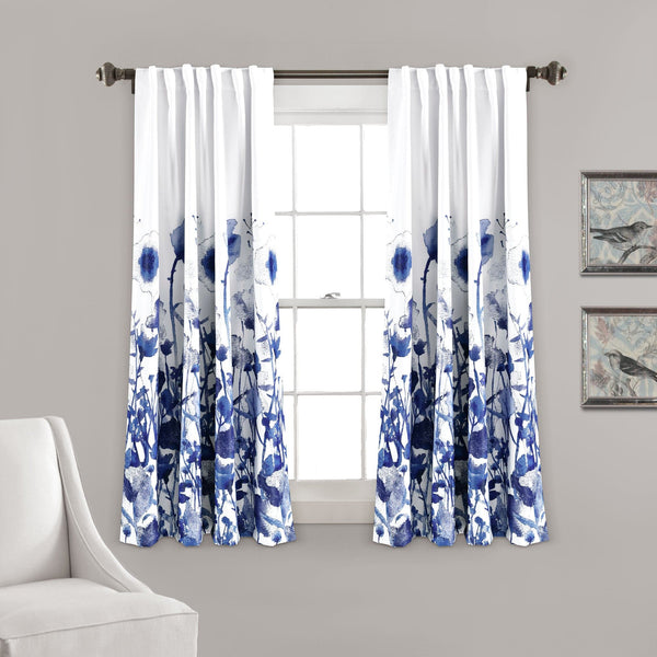 Lush Décor Zuri Flora Light Filtering Window Curtain Panel Set
