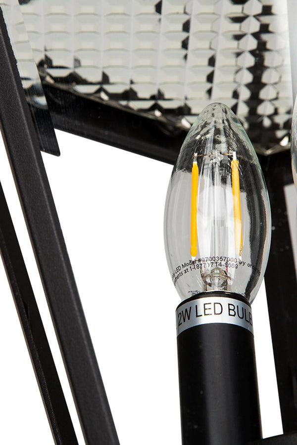 Lutec 6 Packs LUTEC-LONDON Single Head Die-Cast Aluminum LED Outdoor Solar Powered Street Light (Head & Pole) 300LM Up To 8hour Runtime 2700K