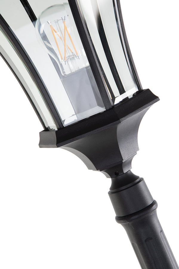 lutec 6 Packs LUTEC-VINTAGE One Head Die-Cast Aluminum LED Outdoor Hard Wired Street Light (Head & Pole)