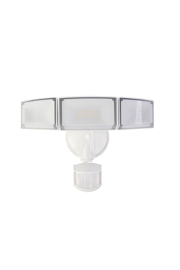 Lutec 8 PACKS LUTEC 72W 7500LM LED Security Lights Motion Sensor Light Outdoor 5000K Daylight IP65 Waterproof Dusk To Dawn 3-Head Motion Detected Flood Light For Garage Yard Porch(White)