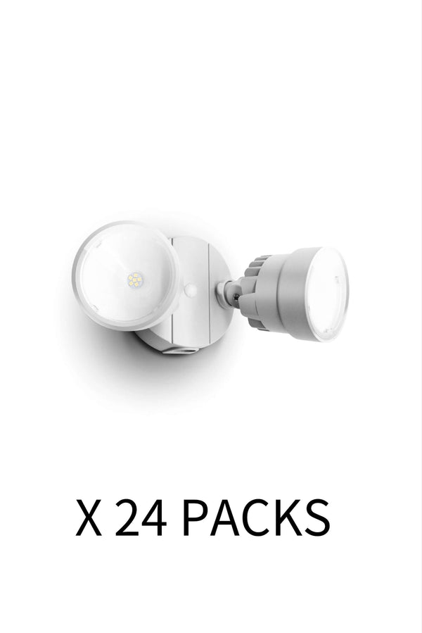 Lutec 8 PACKS LUTEC-Shrimp 1130LM 5200K 13.5W Switched Control LED Dual-Head Floodlight