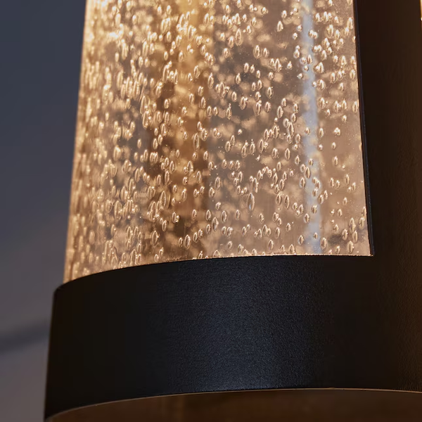 Lutec LUTEC 13.27-in H Matte Black Hardwired Integrated LED Outdoor Wall Light