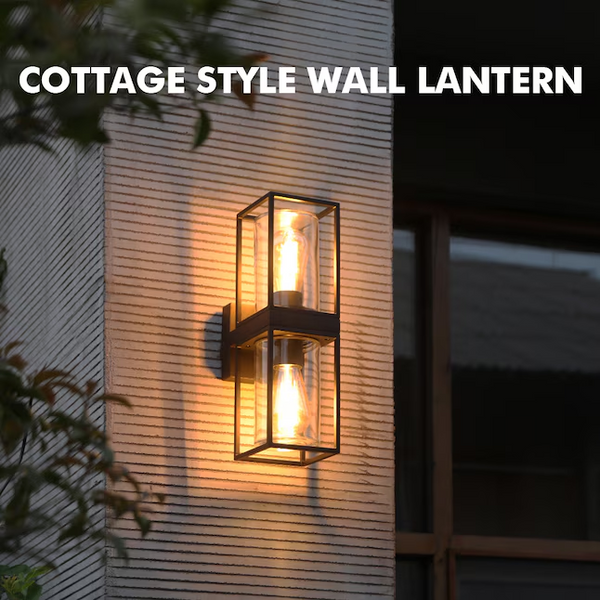 Lutec LUTEC 2 -Light 15.47-in H Matte Bronze Hardwired Outdoor Wall Light