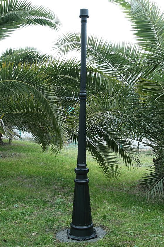 Lutec LUTEC-6 Ft. Black Outdoor Aluminum Post Post Only (Head Not Included)