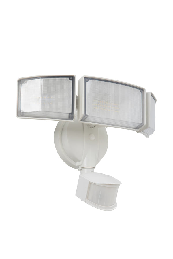 Lutec LUTEC 72W 7500LM LED Security Lights Motion Sensor Light Outdoor 5000K Daylight IP65 Waterproof Dusk To Dawn 3-Head Motion Detected Flood Light For Garage Yard Porch(White)