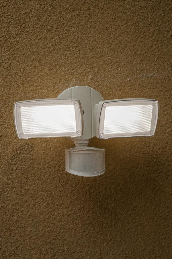 Lutec LUTEC-ALDI 3500LM 5000K 38W LED 180°Motion Activated D2D Dual-Head Floodlight