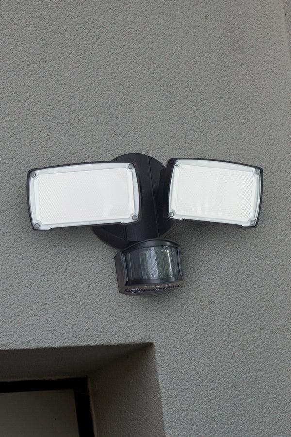 Lutec LUTEC-ALDI 3500LM 5000K 38W LED 180°Motion Activated D2D Dual-Head Floodlight