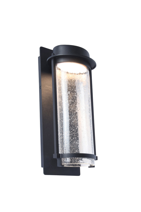 Lutec LUTEC-AQUARIUS ANTIQUE LED Outdoor Wall Light With Seeded Glass Surround 16W 600LM 3000K