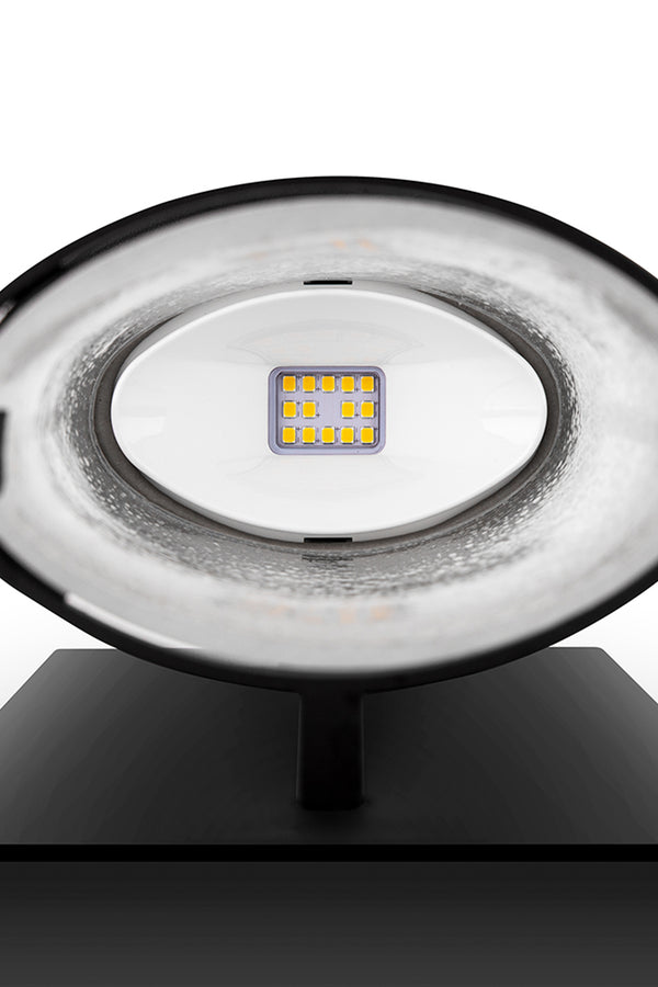 Lutec LUTEC-AQUARIUS ANTIQUE LED Outdoor Wall Light With Seeded Glass Surround 16W 600LM 3000K