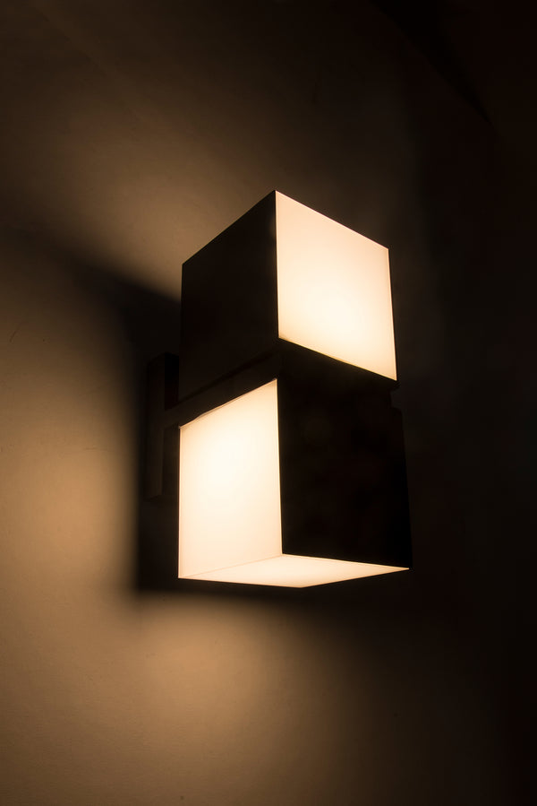 lutec LUTEC-CUBA LED Outdoor Up & Down 350°Rotational Wall Sconce 23W 1100LM 3000K Black