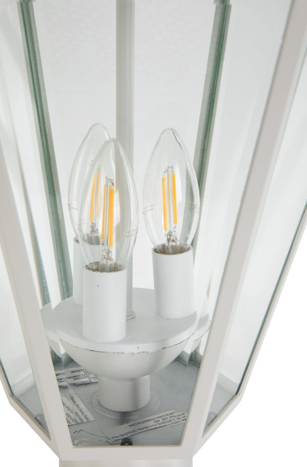 Lutec LUTEC- Die-Cast Aluminum LED Outdoor Solar Powered Post Light Head Only 300LM 2700K White (Base Not Included)