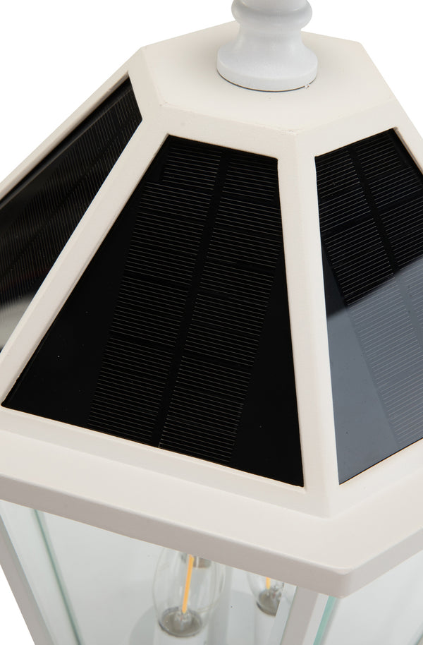 Lutec LUTEC- Die-Cast Aluminum LED Outdoor Solar Powered Post Light Head Only 300LM 2700K White (Base Not Included)