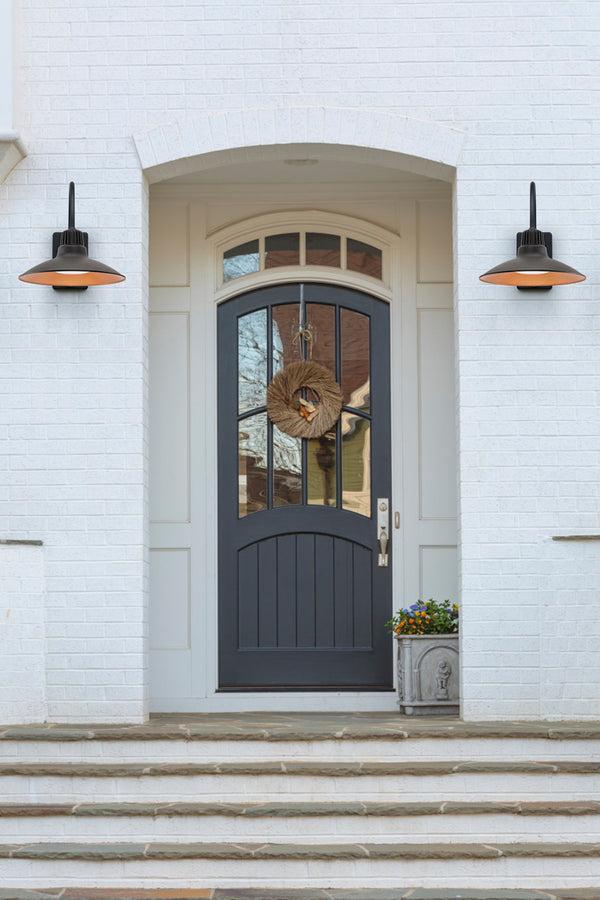 Lutec LUTEC Dusk To Dawn Wall Sconces Outdoor Gooseneck LED Barn Light Exterior Porch Wall Lighting Fixture Anti-Rust Waterproof Vintage Wall Mount For House Patio Farmhouse Garage