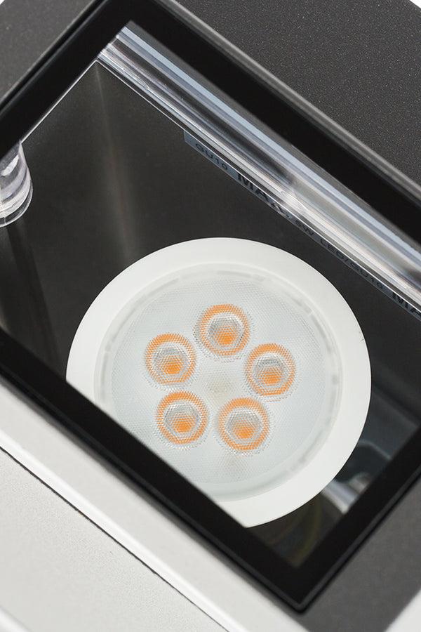 Lutec LUTEC-FOCUS Square LED Outdoor Up & Down Wall Sconces 2*GU10 2*5Watt 650LM 2700K