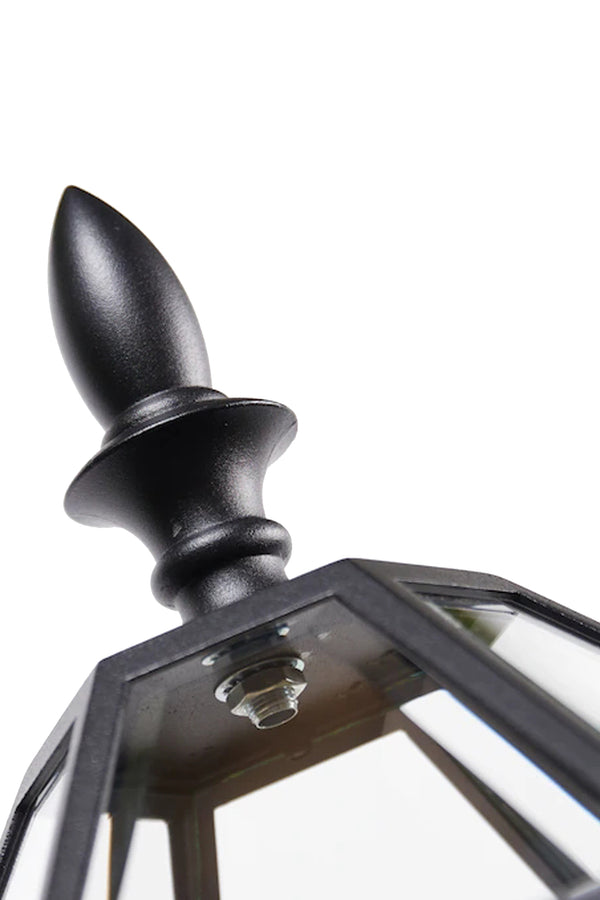 Lutec LUTEC-Hardwired Single Head Die-Cast Aluminum LED Post Light (Head & Pole) 3 Bulbs(Not Included) Non-solar Version Of London