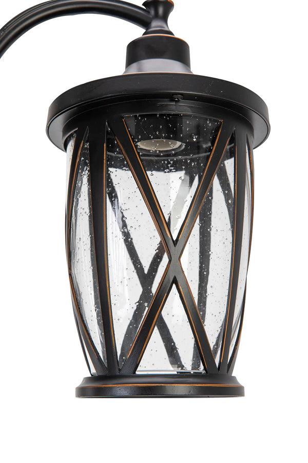 Lutec LUTEC-HIGH POST 3-Head Die-Cast Aluminum LED Outdoor Hard Wired Street Light (Head & Pole) Bronze