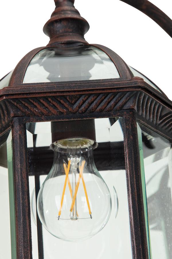 Lutec LUTEC-HIGH POST 3-Head Die-Cast Aluminum LED Outdoor Hard Wired Street Light (Head & Pole) Bronze