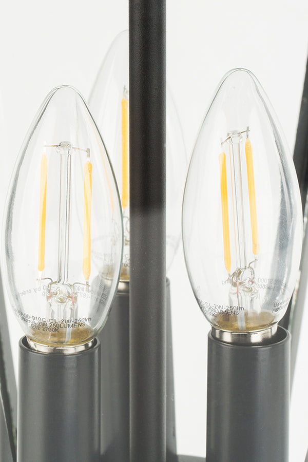 Lutec LUTEC-LONDON Die-Cast Aluminum LED Outdoor Solar Powered Post Light Head Only 300LM Up To 8hour Runtime 2700K