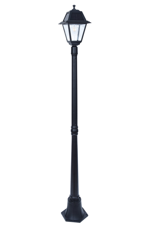 lutec LUTEC- One-Trapezoid-Head Die-Cast Aluminum LED Outdoor Solar Street Light (Head & Pole) Dusk to Dawn. Black(Bulbs Included) lutec LUTEC- One-Trapezoid-Head Die-Cast Aluminum LED Outdoor Solar Street Light (Head & Pole) Dusk to Dawn. Black(Bulbs Included)