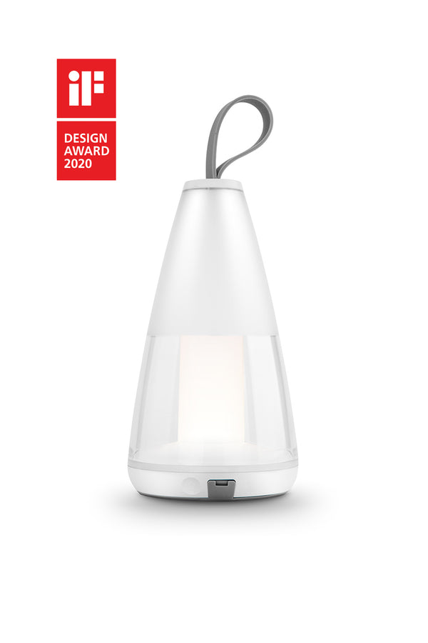 lutec LUTEC-PEPPER Rechargeable LED Portable Outdoor Light 2.9W 190LM 3000K Dimmable RGB USB Cable Included