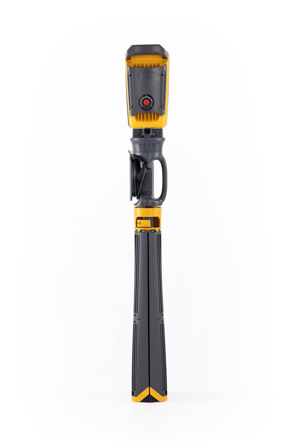 Lutec LUTEC Peri 6290 Max 11000 Lumen 38 Watt Dual-Head LED Work Light With Telescoping Tripod Adjustable Work Light With Stand Rotating Waterproof Lamps