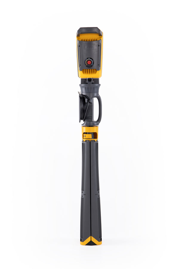 Lutec LUTEC-PERI Max 11000LM 3000K-5000K 93W Portable LED Work Light With Dual Rotating Heads Telescopic Foldable Tripod Stand