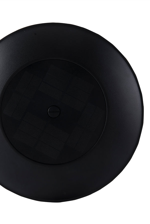 Lutec LUTEC-Solar Outdoor Post Light Dusk To Dawn Exterior Pole Lights Head For Pier And Pole Mount Black