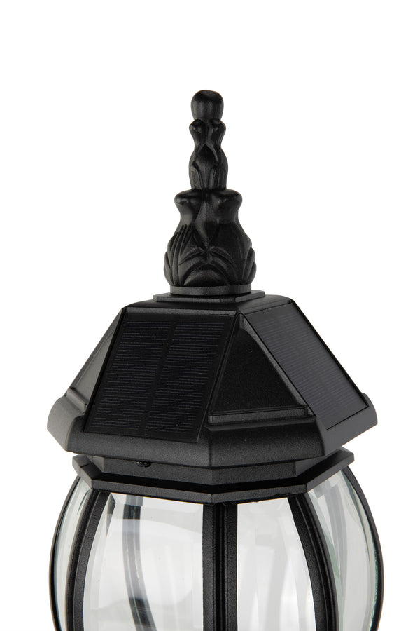 Lutec LUTEC -Solar Post Light With Pier Mount Base Dusk To Dawn Aluminium Solar Lamp Post Light Waterproof For Outside