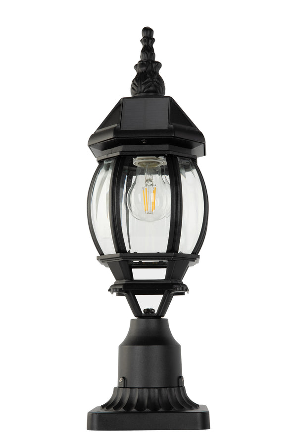 lutec LUTEC -Solar Post Light with Pier Mount Base Dusk to Dawn Aluminium Solar Lamp Post Light Waterproof for Outside lutec LUTEC -Solar Post Light with Pier Mount Base Dusk to Dawn Aluminium Solar Lamp Post Light Waterproof for Outside