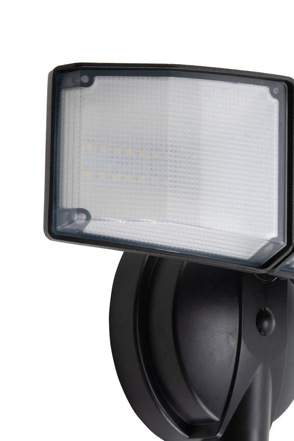 Lutec LUTEC-Switch Controlled Exterior Outdoor Security Light 5200LM 5000K 55W With 3 Adjustable Heads LED Flood Light Black
