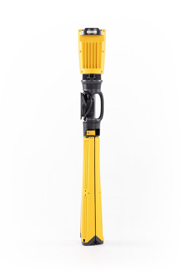 Lutec LUTEC 【Upgraded】5000K 12000 Lumen 105 Watt Dual-Head LED Work Light With Telescoping Tripod Work Light With Stand Rotating Waterproof Lamps And 8 Ft 3-Prong Power Cord