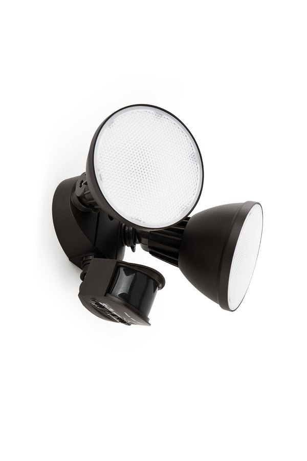 lutec LUTEC-URSA 3200LM 4000K 13.5W LED 180° Motion Activated D2D Dual-Head Floodlight