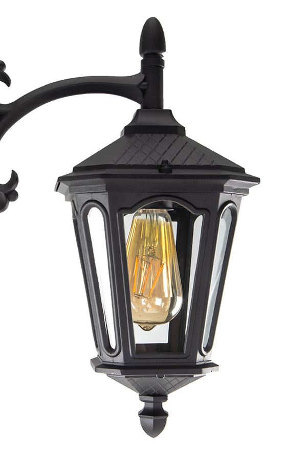 Lutec LUTEC-VINTAGE OBLIQUE 3-Head Die-Cast Aluminum LED Outdoor Hard Wired Street Light (Head & Pole)
