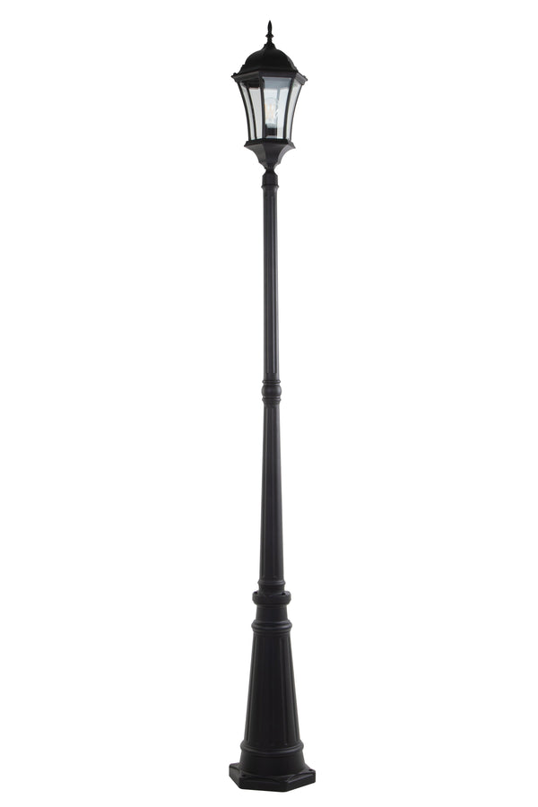 lutec LUTEC-VINTAGE One Head Die-Cast Aluminum LED Outdoor Hard Wired Street Light (Head & Pole)