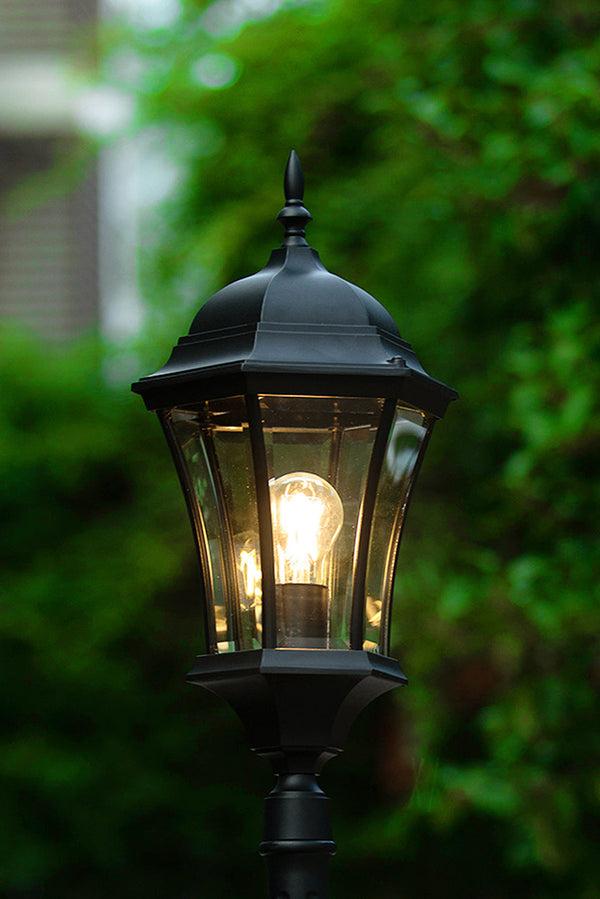 Lutec LUTEC-VINTAGE One Head Die-Cast Aluminum LED Outdoor Hard Wired Street Light (Head & Pole)