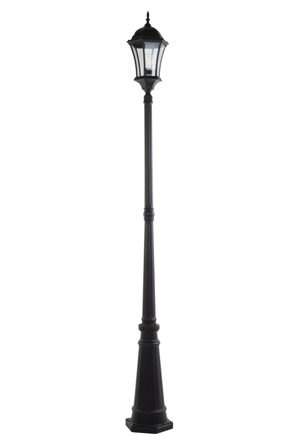 lutec LUTEC-VINTAGE One Head Die-Cast Aluminum LED Outdoor Hard Wired Street Light (Head & Pole)