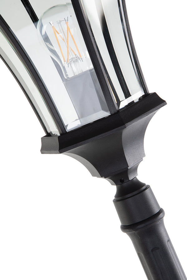 Lutec LUTEC-VINTAGE One Head Die-Cast Aluminum LED Outdoor Hard Wired Street Light (Head & Pole)