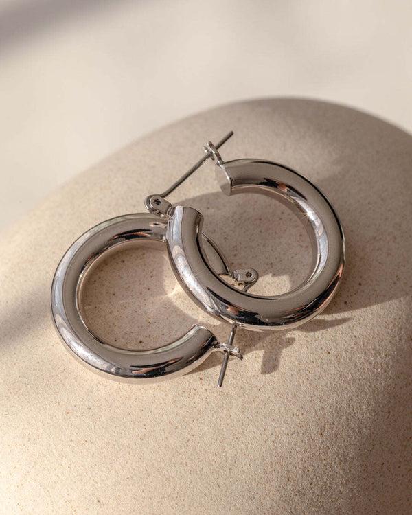 Luv Aj Baby Amalfi Tube Hoops- Silver