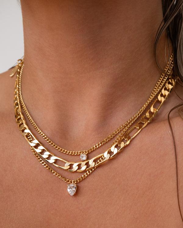 Luv Aj Bardot Stud Charm Necklace- Gold