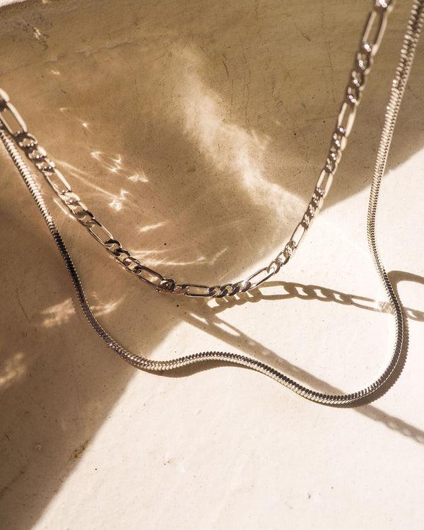 Luv Aj Cecilia Chain Necklace- Silver