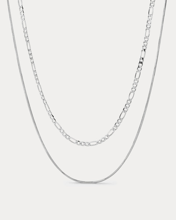 luv aj Cecilia Chain Necklace- Silver