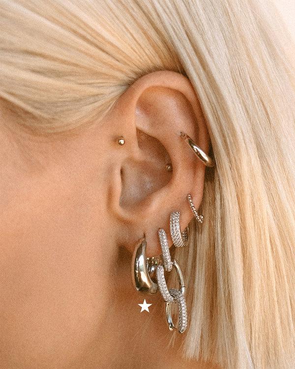 Luv Aj Marbella Hoops- Silver