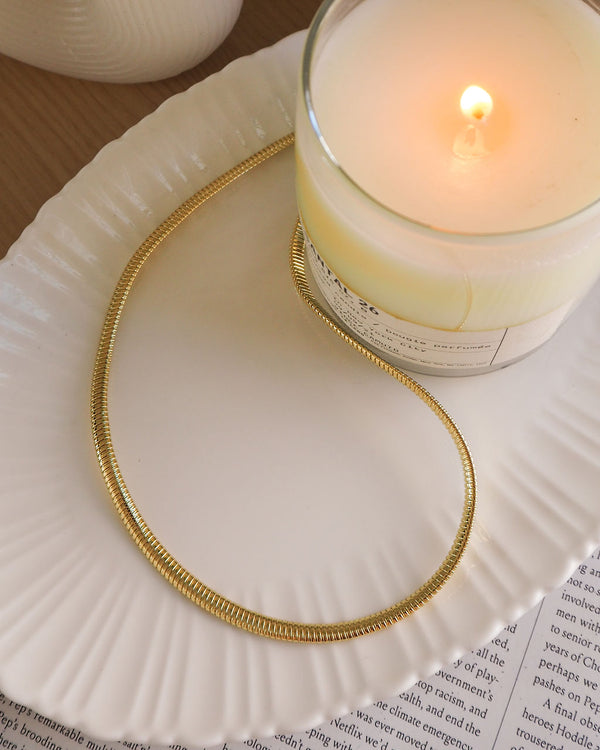 Luv Aj Mini Flex Snake Chain Necklace- Gold