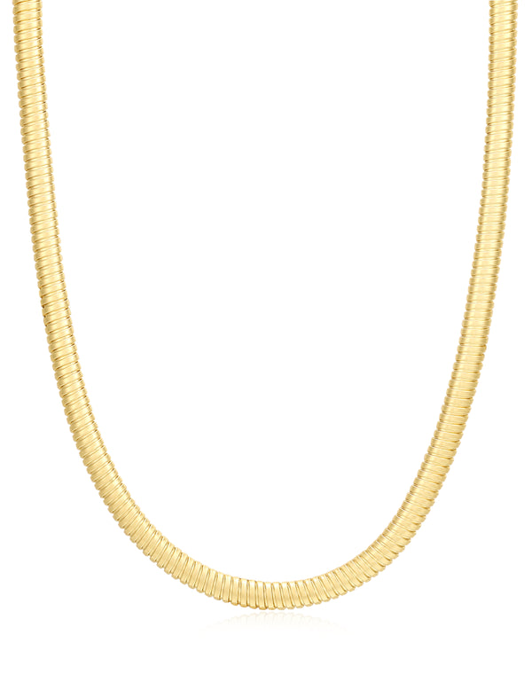 luv aj Mini Flex Snake Chain Necklace- Gold
