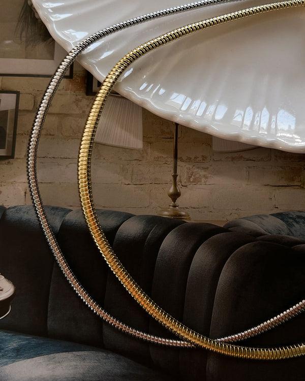 Luv Aj Mini Flex Snake Chain Necklace- Silver