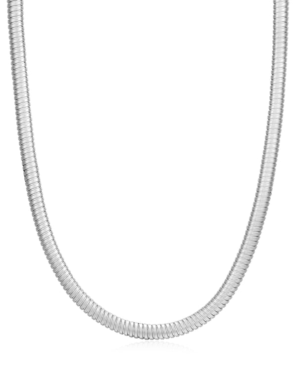 luv aj Mini Flex Snake Chain Necklace- Silver