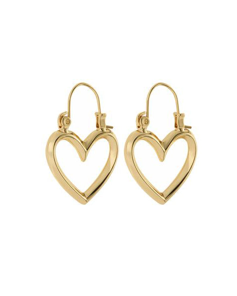 luv aj Mini Heartbreaker Hoops- Gold